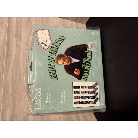 Bioworld Seinfeld 12 Days of Socks Festivus For The Rest Of Us 12 Pack Mens 6-12 - Picture 2 of 4